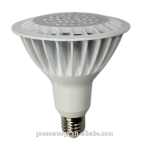 2015 ventes UL Energy star en aluminium LED PAR38 16W argent blanc 30 deg 120 deg COB SMD